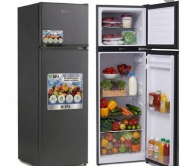 ​149L Compact Double-Door Refrigerator – Modern Matte Finish